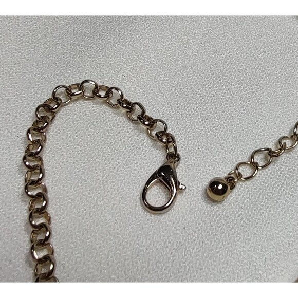 Nordstrom Gold-Tone Multi-Strand Faux Black Stones Statement Necklace NWT - Picture 9 of 9